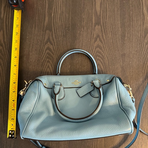 Coach light blue satchel / crossbody bag - Picture 10 of 10